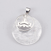 Natural Quartz Crystal Pendants KK-F751-J23-2