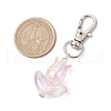 Acrylic Tulip Pendant Decorations HJEW-JM02766-4