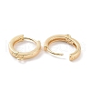 Ion Plating(IP) Brass Hoop Earring Findings X-KK-A168-25G-2