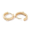 Brass Hoop Earring Findings X-KK-A168-25G-2