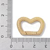 Rack Plating Brass Micro Pave Cubic Zirconia Twister Clasps KK-NH0002-11G-01-3