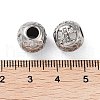 304 Stainless Steel Rhinestone European Beads STAS-A092-10X-P-3