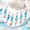 Sea Animal Tibetan Style Alloy Pendant Decorations HJEW-JM03163-1