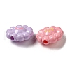 Baking Paint Opaque Acrylic European Beads X-MACR-D025-07-2