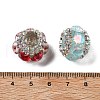 Resin Rhinestone Rondelle Beads OACR-S048-02-3