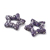 Star Shape Polymer Clay Rhinestone Beads CLAY-NH0001-06N-2