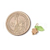 10Pcs Natural Picture Jasper Flower Charms PALLOY-JF03765-05-2