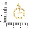 Brass Micro Pave Cubic Zirconia Pendants KK-D357-10A-G-3