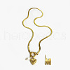 304 Stainless Steel Letter and Heart Pendant Necklaces for Women FS-WG694DF-13-1