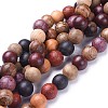 Natural Wood Beads Strands X-WOOD-F008-07-A-1