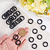 SOFPLATE 30Pcs Zinc Alloy Spring Gate Rings FIND-SP0001-40-3