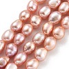 Natural Cultured Freshwater Pearl Beads Strands PEAR-P062-29G-2