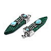 Synthetic Malachite Pendants G-S292-05C-4
