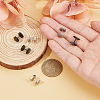 FIBLOOM 6Pcs 2 Colors Blank Hexagon Stainless Steel Ear False Plugs EJEW-FI0003-31-3