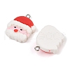 Christmas Theme Opaque Resin Pendants RESI-S08-05E-2