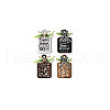 Wooden Pendant Decoration HJEW-WH0074-018-8