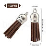 SUNNYCLUE 100Pcs Faux Suede Tassel Pendant Decorations FIND-SC0002-29E-2