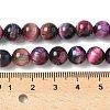 Natural Tiger Eye Beads Strands G-B133-A02-8mm-08-5
