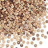 Olycraft Natural Coconut Shell Rondelle Bead Strands COCB-OC0001-001A-1