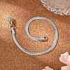 Tarnish Resistant 304 Stainless Steel Herringbone Chain Bracelets BJEW-P236-15P-1