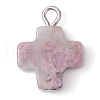 Natural Mixed Gemstone Pendants PALLOY-JF02826-4