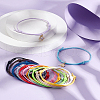 120Pcs 15 Styles Waxed Polyester Cord Bracelet Makings AJEW-UN00014-2