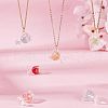 Resin Cup Pendants CRES-NB0001-17-5