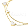 Ion Plating(IP) 304 Stainless Steel Double Layered Bracelets for Women BJEW-K254-08G-2