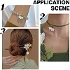 ARRICRAFT 300Pcs 3 Styles Transparent & Opaque Acrylic Flower Bead Caps MACR-AR0001-25-6
