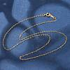 Brass Cable Chain Necklaces for Women Men NJEW-Z068-02G-01-2