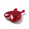 Opaque Resin Pendants RESI-F028-01A-3