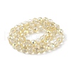 Transparent Electroplate Glass Beads Strands EGLA-F154-FR01-2