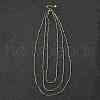 304 Stainless Steel Ball Snake Chain 3 Layer Necklaces for Women NJEW-V012-04G-2