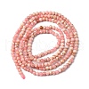 Natural Rhodonite Bead Strands G-A129-2mm-21-5