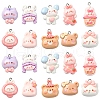 10Pcs 10 Styles Opaque Resin Pendants CRES-YW0002-27-1