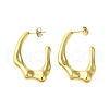 Ion Plating(IP) 304 Stainless Steel Stud Earrings EJEW-H009-01G-03-1