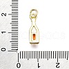 Brass Micro Pave Cubic Zirconia Pendants KK-Z100-21G-01-3