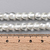 Baking Painted Transparent Glass Beads Strands DGLA-N011-6mm-01-4