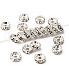 Brass Grade A Rhinestone Spacer Beads RB-A014-Z6mm-01S-1