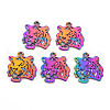 Rainbow Color Alloy Pendants PALLOY-S180-285-NR-1