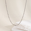 Minimalist Stainless Steel Chain Necklaces for Women OT8500-2-2
