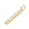Brass Micro Pave Cubic Zirconia Pendants ZIRC-G160-49G-2