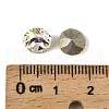 Glass Rhinestone Cabochons GLAA-A018-8mm-001GY-3