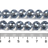 Transparent Electroplate Glass Beads Strands EGLA-N002-31-H06-4