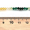 3MM Faceted Round Colorful Cubic Zirconia Beaded Necklaces for Women NJEW-A047-01G-5