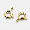 925 Sterling Silver Spring Ring Clasps STER-K167-076D-G-01-1
