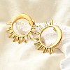 304 Stainless Steel Stud Earrings EJEW-B140-01G-1