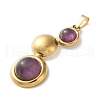 Natural Amethyst Pendants STAS-C120-12G-05-2