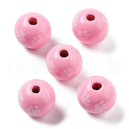 Dog Theme Wood Beads WOOD-M011-05A-03-1