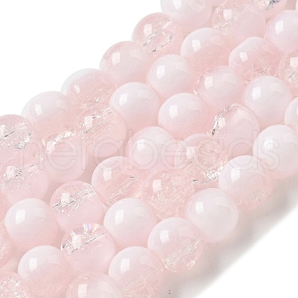 Crackle Glass Beads Strands X1-GLAA-U001-8mm-12-1